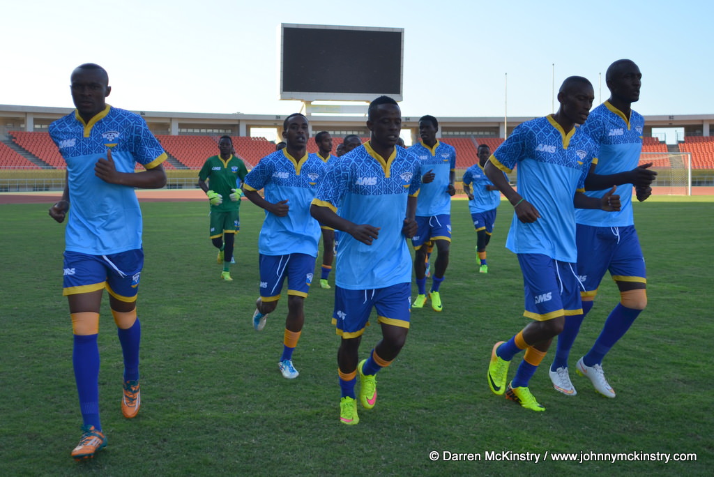 Amavubi Squad in training before Mozambique AFCON 2017 qualifier (13  June 2015)
