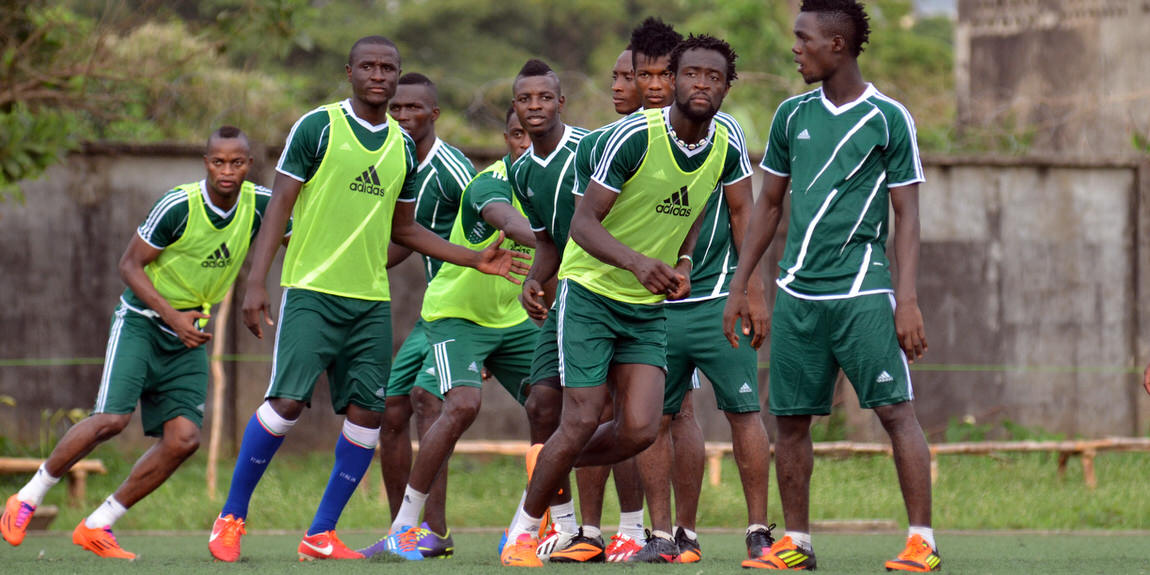 Leone Stars training camp ahead of Swaziland Game on 31 May 2014 (Pic: Darren McKinstry)]