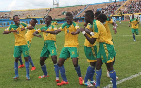Rwanda celebrate scoring against Somalia