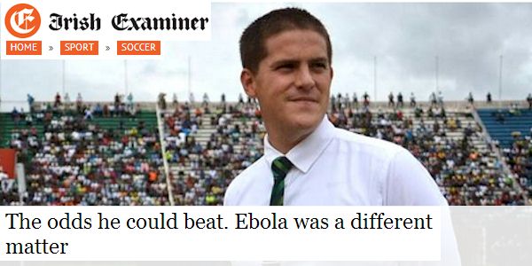The odds he could beat.   Ebola was a different matter
