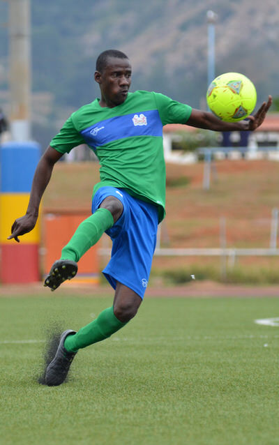 Leone Stars Goalscorer Sulaiman Sesay [Leone Stars v Swaziland May 2014 (Pic: Darren McKinstry)]